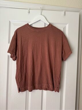 Old Navy Warm Taupe Vintage Crew Neck Tee